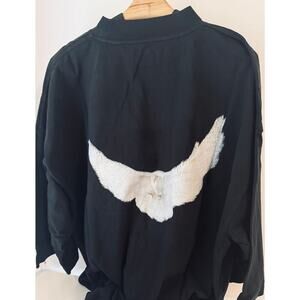 YEEZY GAP Balenciaga Black Dove 3/4 Sleeve Oversized Mens M